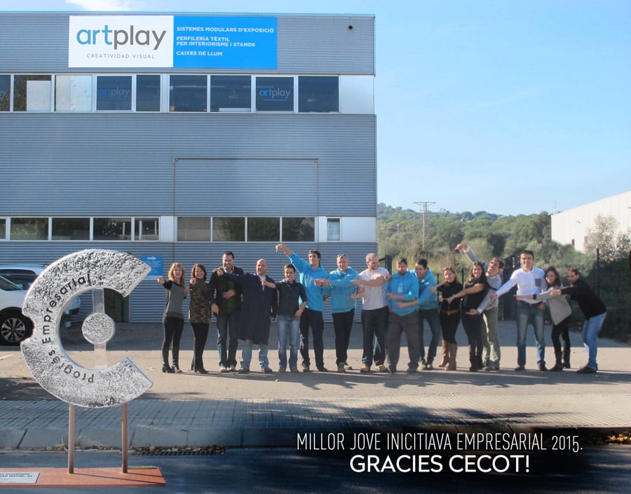 Artplay agradece el premio emprendedor 2015 cecot