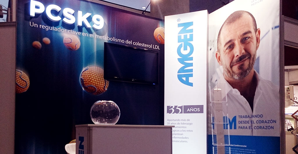 amgen-photocall-stand-congreso-medico