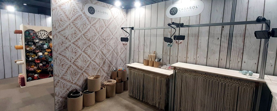 Stand de feria con impresión textil para Casa Sol